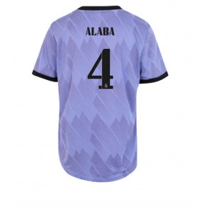 Real Madrid David Alaba #4 kläder Kvinnor 2022-23 Bortatröja Kortärmad